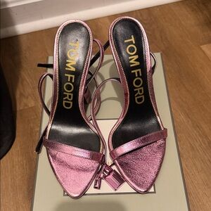 Tom Ford Metallic Pink Heels